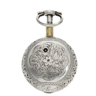 Very rare English silver watch with striking mechanism Circa 1810