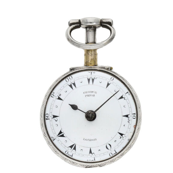 The white enamel dial with Turkish numerals for hours and minutes has black steel hands The white enamel dial with Turkish numerals for hours and minutes has black steel hands