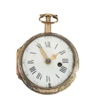 German 18 carat gold verge Rococo watch Circa 1740
