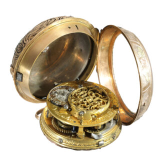 German 18 carat gold verge Rococo watch Circa 1740