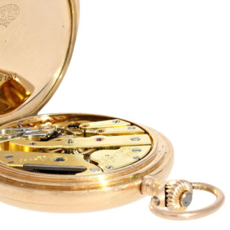 French exquisite pink gold lever pocket watch Circa 1900