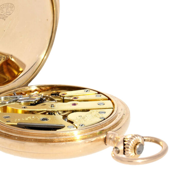 French exquisite pink gold lever pocket watch Circa 1900 French exquisite pink gold lever pocket watch Circa 1900
