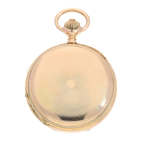 German gold engine turned lever pocket watch Circa 1890 German gold engine turned lever pocket watch Circa 1890