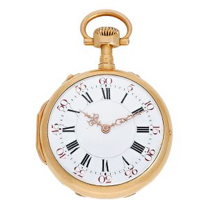 French rare Louis XVI style pocket chronometer Circa 1870