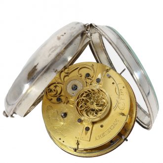 Dutch French coach clock for the Chinese market with center seconds Circa 1775