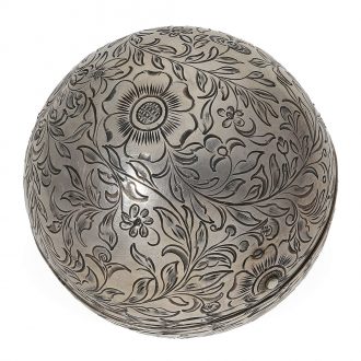 German silver globe watch with gimbal suspension Circa 1700