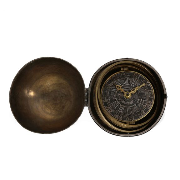 German silver globe watch with gimbal suspension Circa 1700 German silver globe watch with gimbal suspension Circa 1700
