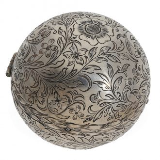 German silver globe watch with gimbal suspension Circa 1700