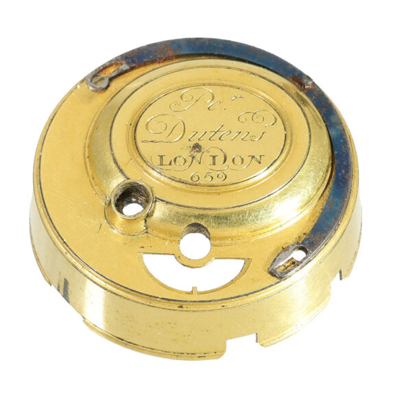 English 18 carat gold verge watch with repeater on bell Circa 1750 English 18 carat gold verge watch with repeater on bell Circa 1750