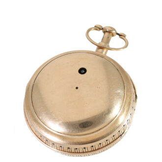 English 18 carat gold verge watch with repeater on bell Circa 1750