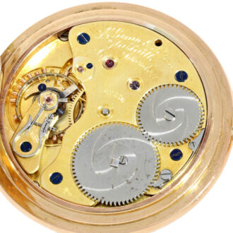 German 18K gold hunting cased lever pocket watch Circa 1910 German 18K gold hunting cased lever pocket watch Circa 1910