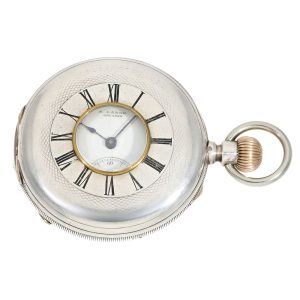 German silver Glashütte pocket watch with certificate Circa 1867