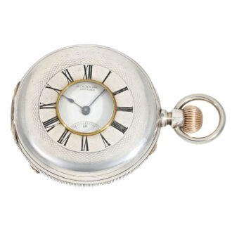 German silver Glashütte pocket watch with certificate Circa 1867