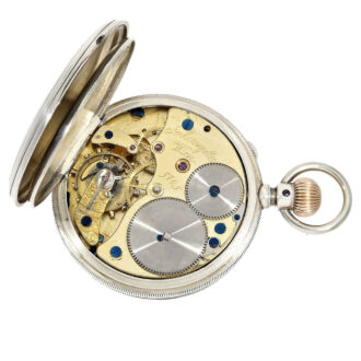 German silver Glashütte pocket watch with certificate Circa 1867