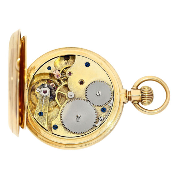 German gold lever hunting case pocket watch Circa 1885 German gold lever hunting case pocket watch Circa 1885