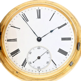German gold lever hunting case pocket watch Circa 1885