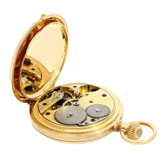 German gold lever hunting case pocket watch Circa 1885 German gold lever hunting case pocket watch Circa 1885