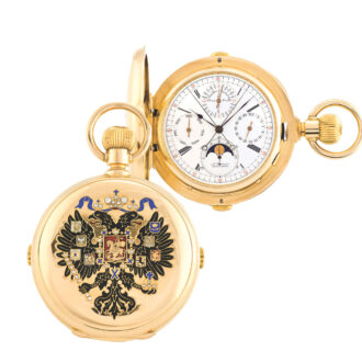Swiss made Russian imperial presentation watch with 7 complications Circa 1895