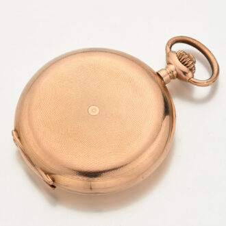 Swiss gold hunting cased keyless pocket watch Circa 1910