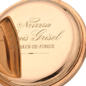 Swiss gold hunting cased keyless pocket watch Circa 1910