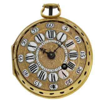 A very rare Swiss oignon pocket watch with striking mechanism Circa 1720