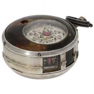 English silver verge watch with extremely rare movement Circa 1750