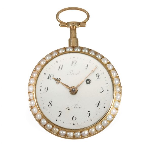 French 18 carat gold and enamel verge watch Circa 1800