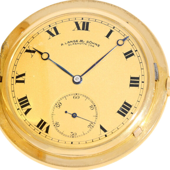 Rare German 18 carat gold lever, very flat edition Circa 1917 Rare German 18 carat gold lever, very flat edition Circa 1917