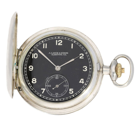 German very rare Glashütte watch with black dial Circa 1948