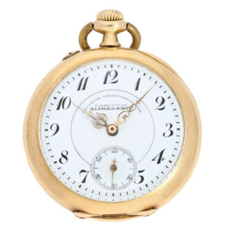 Fine German pink gold open faced lever watch Circa 1917