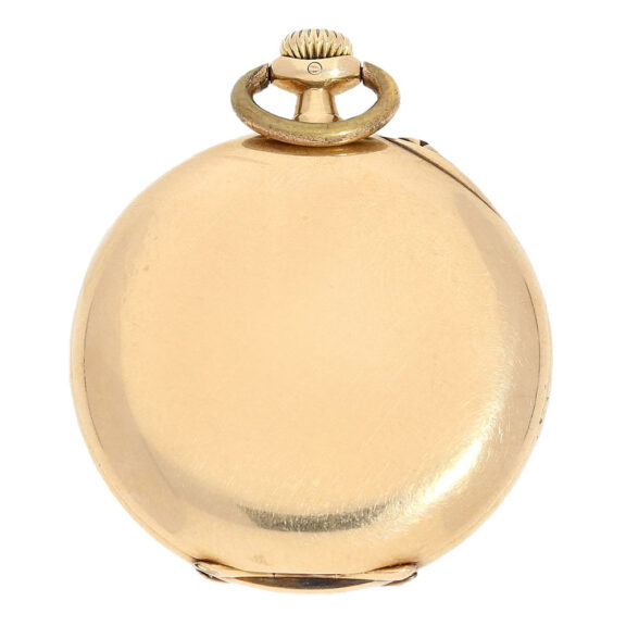 Fine German pink gold open faced lever watch Circa 1917 Fine German pink gold open faced lever watch Circa 1917