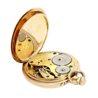 Fine German pink gold open faced lever watch Circa 1917