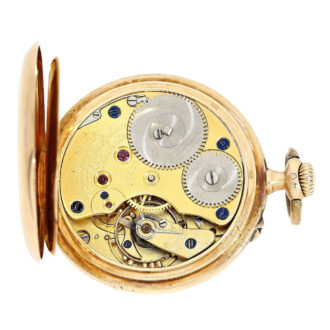 Fine German pink gold open faced lever watch Circa 1917