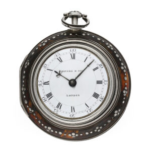 Early English silver triple cased watch with striking mechanism Circa 1785