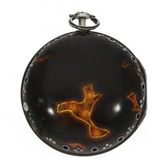 Early English silver triple cased watch with striking mechanism Circa 1785