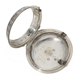 Early English silver triple cased watch with striking mechanism Circa 1785