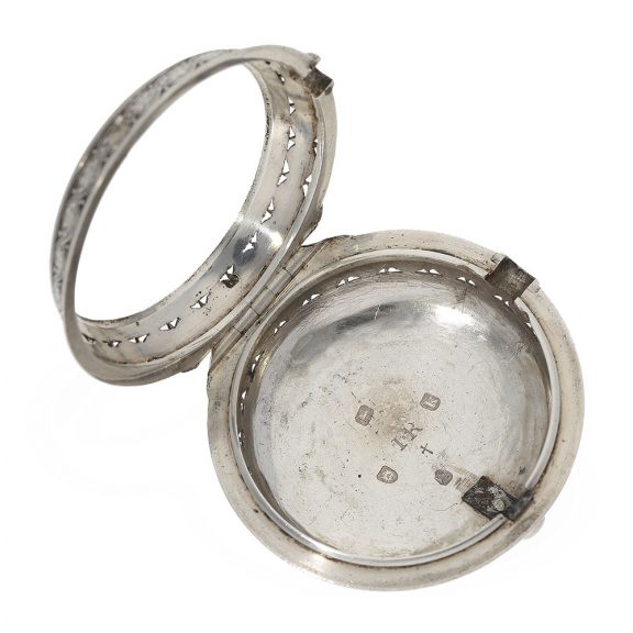 Early English silver triple cased watch with striking mechanism Circa 1785 Early English silver triple cased watch with striking mechanism Circa 1785