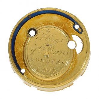 English 18 carat gold and enamel verge watch with strike on bell Circa 1800