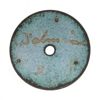 English 18 carat gold and enamel verge watch with strike on bell Circa 1800