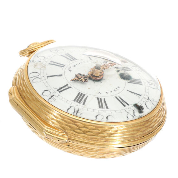 French early 18 carat gold open faced verge watch Circa 1750 French early 18 carat gold open faced verge watch Circa 1750