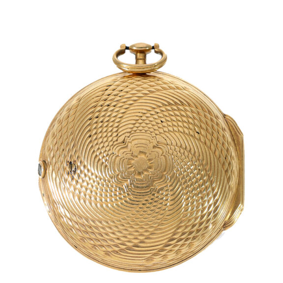 French early 18 carat gold open faced verge watch Circa 1750 French early 18 carat gold open faced verge watch Circa 1750