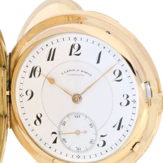 German 18 carat gold full hunter lever watch Circa 1918