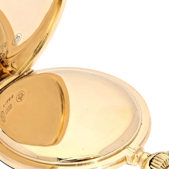 German 18 carat gold full hunter lever watch Circa 1918 German 18 carat gold full hunter lever watch Circa 1918