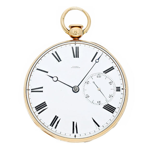English rare watch with pendant "pull" winding Circa 1837