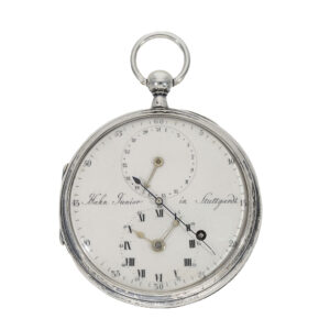 German large pocket watch with Pouzait type balance Circa 1790