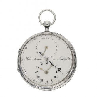 German large pocket watch with Pouzait type balance Circa 1790