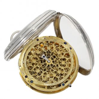 German large pocket watch with Pouzait type balance Circa 1790