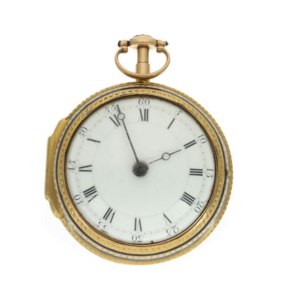 English 18 carat gold very valuable cylinder watch Circa 1780 English 18 carat gold very valuable cylinder watch Circa 1780