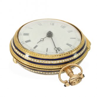English 18 carat gold very valuable cylinder watch Circa 1780