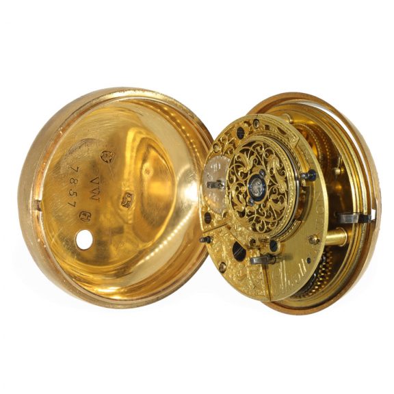 English 18 carat gold very valuable cylinder watch Circa 1780 English 18 carat gold very valuable cylinder watch Circa 1780